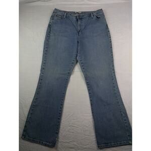 Lee Relaxed Bootcut Jeans Women’s Size 16 Medium Blue Denim